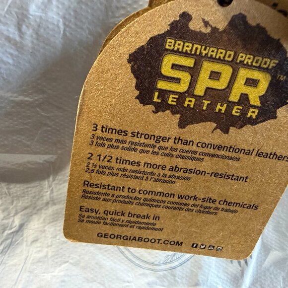 Georgia Boot Eagle One Mens Sz 13W Chelsea Work Boots Soft Toe Brown Waterproof - Picture 14 of 16